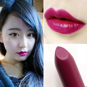 包邮浆果李子紫红色口红 深紫色姨妈色哑光滋润唇膏 气质女王范