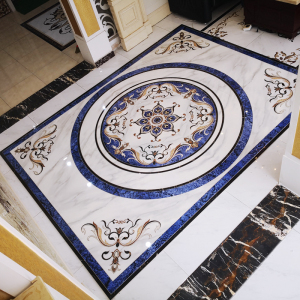 简约欧式    拼花地砖 800x800别墅酒店大厅抛晶砖地板图案瓷砖