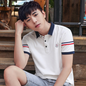 夏季新款男士短袖polo衫翻领t恤男韩版潮流青少年男生夏