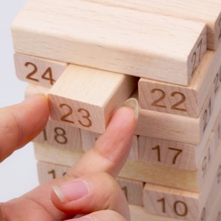 釜底抽薪抽木条叠叠高表情情侣积木游戏成人亲子互动益智玩具