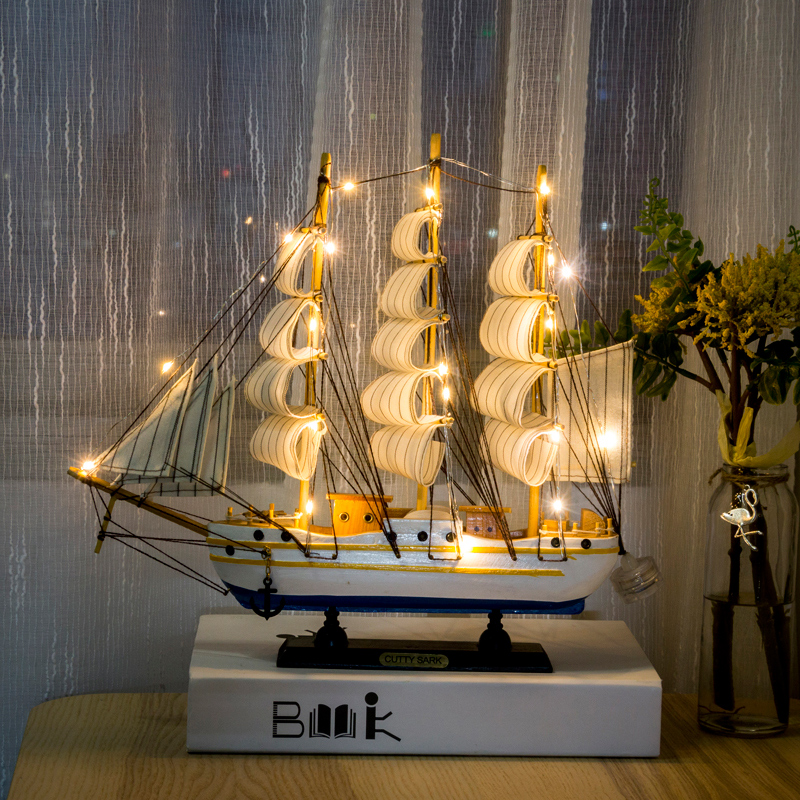 家居创意工艺装饰品帆船摆件结婚礼物电视酒柜卧室客厅办公桌摆设