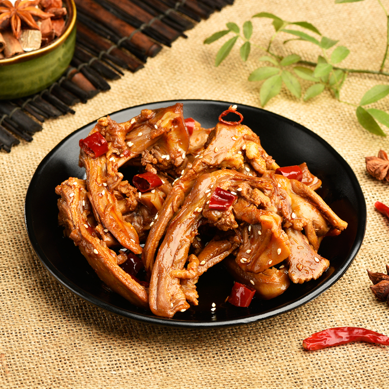 4折) 天猫 卤西西麻辣鸭架鸭锁骨150g】卤味熟食吃货特产下酒菜零食