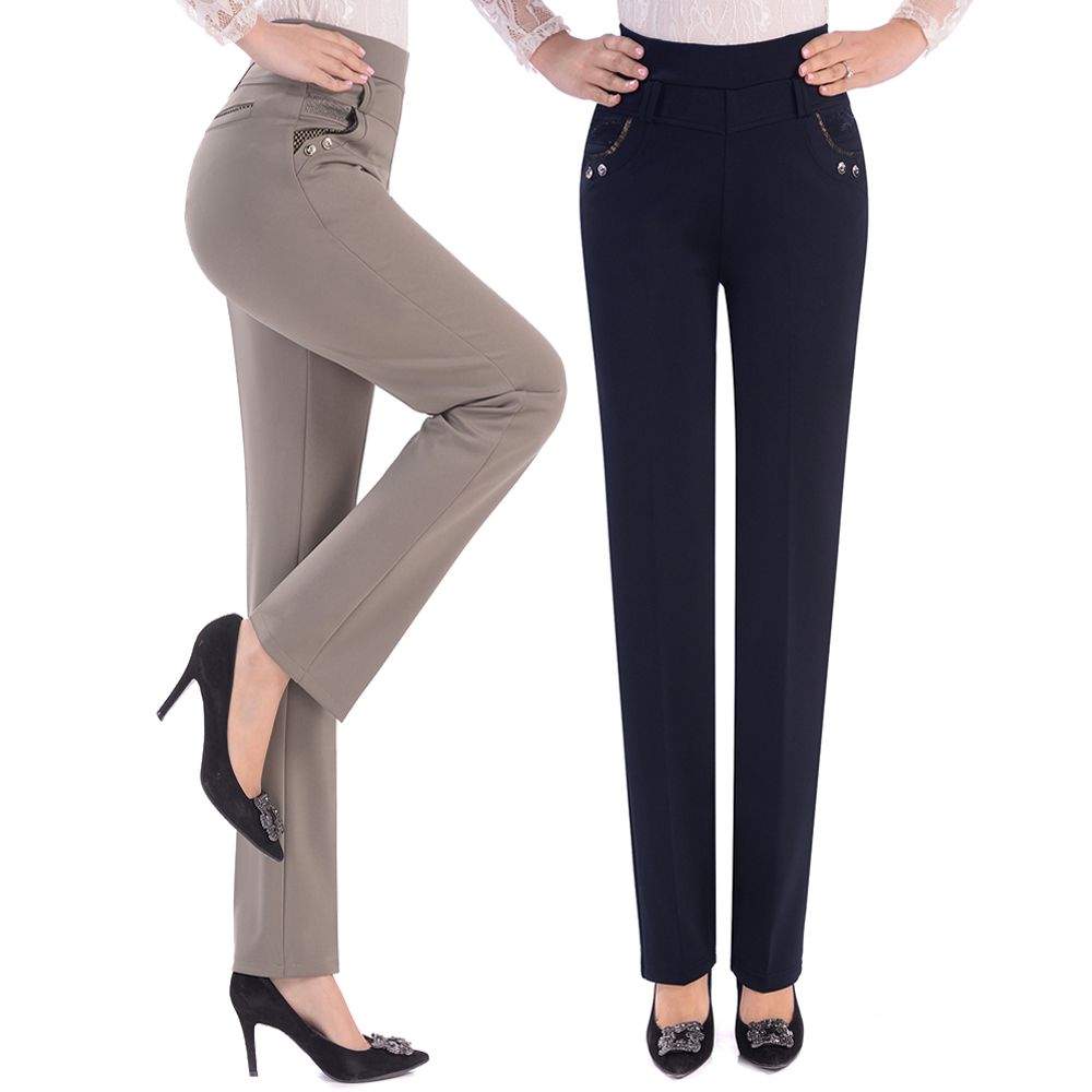 中年女装休闲裤春夏季松紧高腰妈妈裤子弹力中老年女裤薄款长裤子