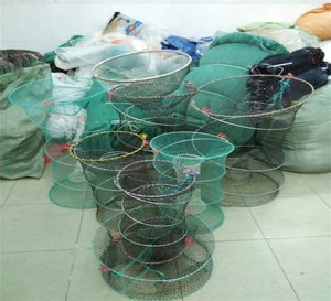 鱼笼捕鱼可折叠图片