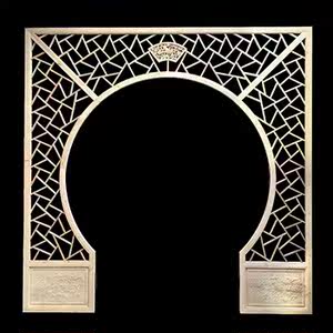 月洞门定做实木拱门中式隔断背景墙镂空屏风落地罩玄关月亮门挂落