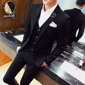 =h>时尚 /span> span class=h>帅气 /span>修身职业韩版伴郎 span