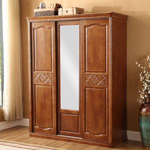 实木大衣柜推拉门图片