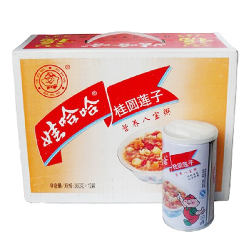 娃哈哈桂圆莲子八宝粥整箱 280g*12瓶 16年11出厂 24个月保质期