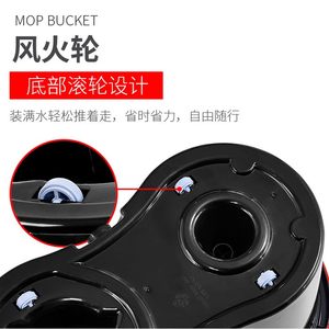 旋转拖把桶墩布自动免手洗双驱手压脱水甩干大