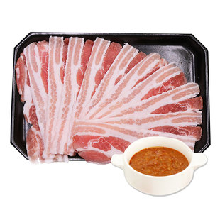 任性 薄五花肉 250g 韩式烤肉 烧烤食材 生鲜 猪肉
