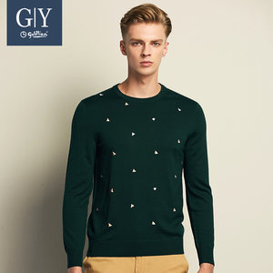 雅戈尔专柜正品 男士2016新款獭兔毛领羊毛修