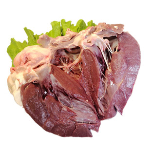 山西黄牛新鲜现杀取牛心牛杂下水非熟食整个4斤左右包邮