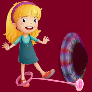 儿童闪光跳跳球qq炫舞旋转 span class=h>跳跳环 /span>圈甩脚球