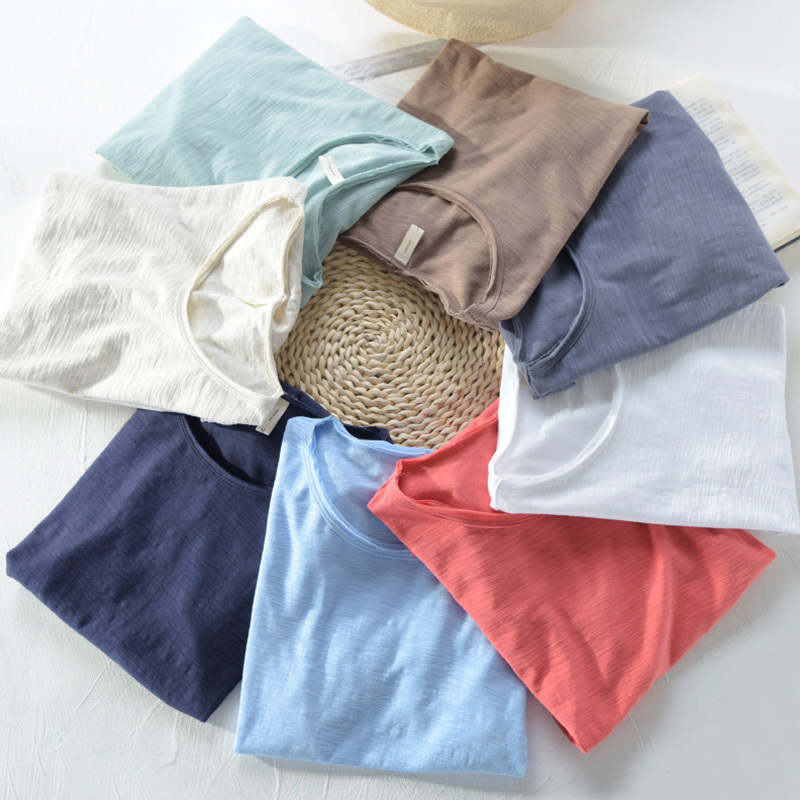 短袖竹节棉t恤价格