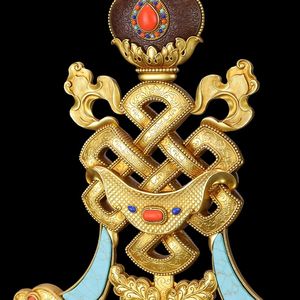 纯铜雕花佛堂八吉祥摆件藏传佛教品密宗精品供佛法器吉祥八宝大号