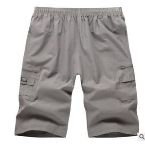 夏季薄款中年男七分裤短裤爸爸装中裤中老年人