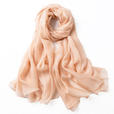 瑞格丽超大条渐变色真丝丝绸丝巾