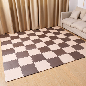 拼接泡沫黑白垫子地垫地板泡门垫黄色脚垫防水地毯拼图小号地面门