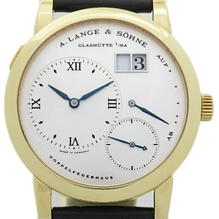 a.lange&sohne朗格男表18k黄金手动机械101.022二手表瑞士表正品