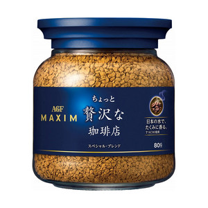 日本agf maxim麦可馨速溶纯黑咖啡粉香醇浓味无糖美式提神80g