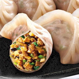正大 菌菇三鲜蒸饺5只装 115g 煎饺子 微波加热即食 需烹饪