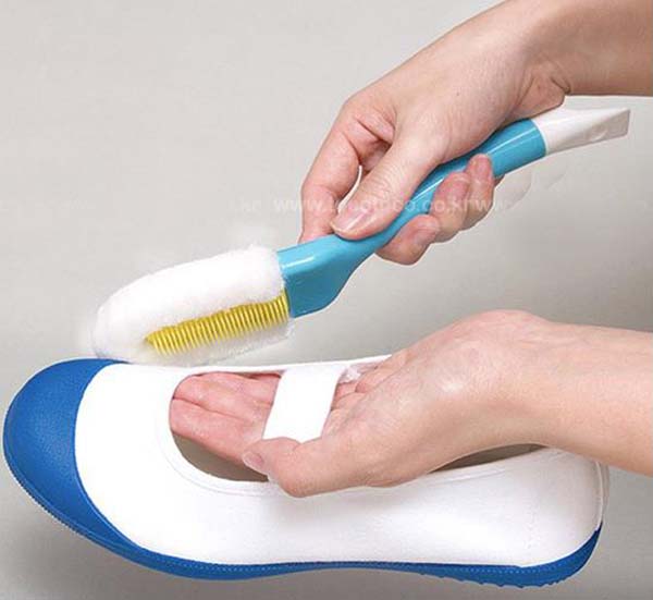 日本LEC起泡洗鞋刷 软毛长柄鞋子清洁刷创意运动鞋清洗刷子