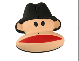 无线鼠标可爱卡通大嘴猴图片