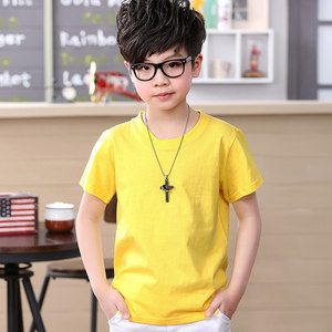 纯棉儿童t恤定制diy短袖广告文化衫手绘幼儿园