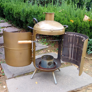 煤气罐烧烤吊炉挂炉家用烤羊腿肉串烤鸭户外便携木炭无烟煤气吊炉