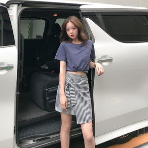 韩国东大门代购初春性感高腰不规则拼纱包臀裙