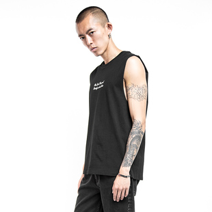 the v brand 杨文昊viho原创潮牌腰果花设计纯棉无袖体恤