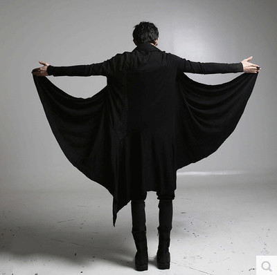 秋季非主流男装刺客信条大衣暗黑系风衣长款开衫宽松外套斗篷披风