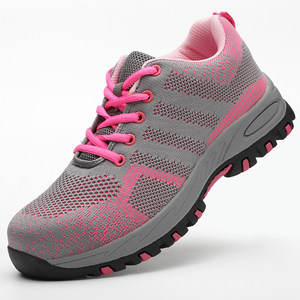 女士 span class=h>劳保鞋 /span>女时尚透气防臭安全轻韩版休闲钢