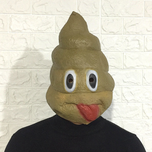 恶搞大便 span class=h>面具 /span>头套包邮  span class=h>化妆 