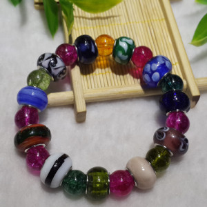 天然巴西玉髓七彩路路通配饰 span class=h>手链 /span>手串佛珠佛串