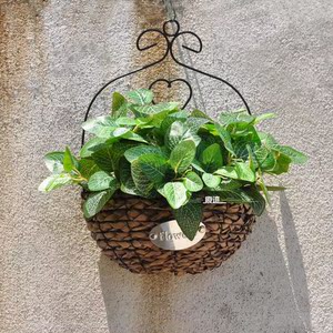 提篮 /span> span class=h>柳编 /span>垂吊花筐佛珠吊兰花瓶装饰花器