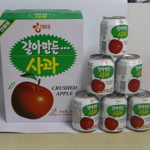 韩国苹果汁 海太苹果汁 进口苹果汁 238ml*12 包邮