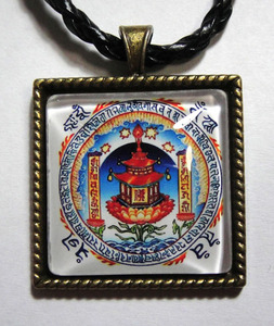 开光 大宝广博楼阁善住秘密陀罗尼 咒轮 吊坠 挂件 项链 ￥ 28.0 ￥0.