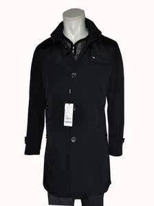 中年新款休闲风衣男士秋冬季中长款外套中老年