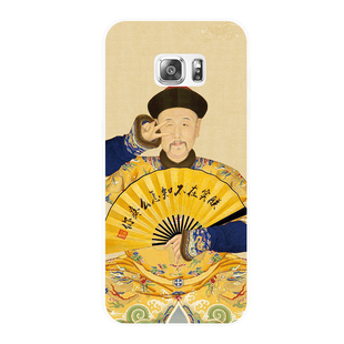 创意乾隆恶搞卖萌三星note345 a5789 c5 s7 s6edge 硅胶手机软壳