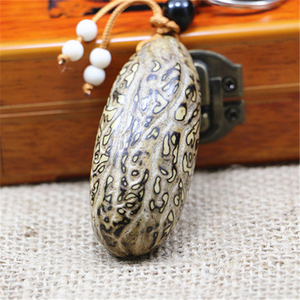 包邮!特价天然千眼菩提子原籽精工打磨钥匙扣 手把件把玩送人佳品