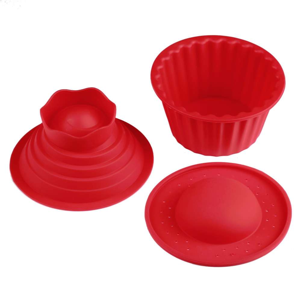 Wholesale 1 set 3 Pack Big Silicone Cupcake Cake Mould Top C