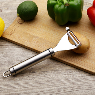 haocy304不锈钢削皮刀刮皮刀蔬菜瓜果刨刀土豆去皮刮刀水果削皮器