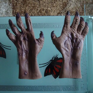 万圣节恐怖鬼手套舞会男士死神装备cos僵尸鬼道具拍摄表演cf装备