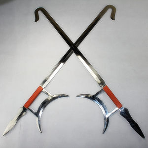 龙泉卫武宝剑 武术器械 十八般兵器 不锈钢虎头双钩 未开刃