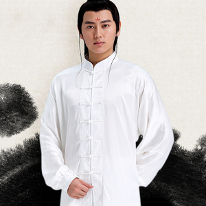 真丝太极服男春夏新款中国风武术服练功服太极拳服比赛服表演 span