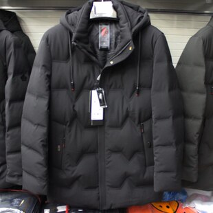 2018冬装新款兰博丹奴男装休闲男士鸭绒连帽羽绒服外套上衣815