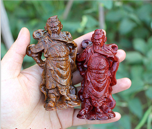  span class=h>桃木 /span>立体雕刻武财神关公像小摆设 span class=h