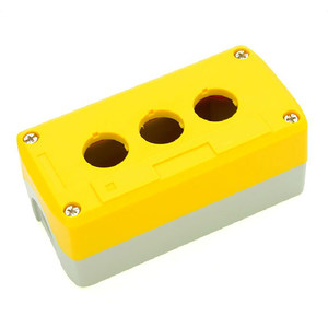 22mm按钮盒 三位/ span class=h>三孔 /span>防尘防水 接 span class=