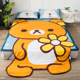 卡通轻松熊空调薄被子学生宿舍夏凉被单人双人盖毯子夏季被子